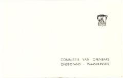 Uitnodiging op de inwijdings- en inhuldigingsplechtigheid nieuw rusthuis