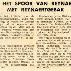 Reynaertspel 1973, Reynaertgebak