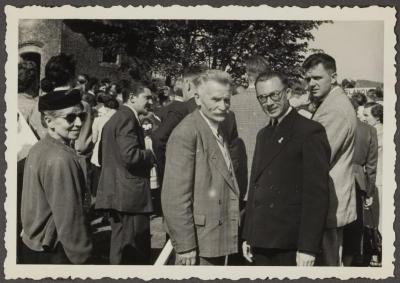 Inrijden Reinaertpad 1955: Stijn Streuvels e.a.