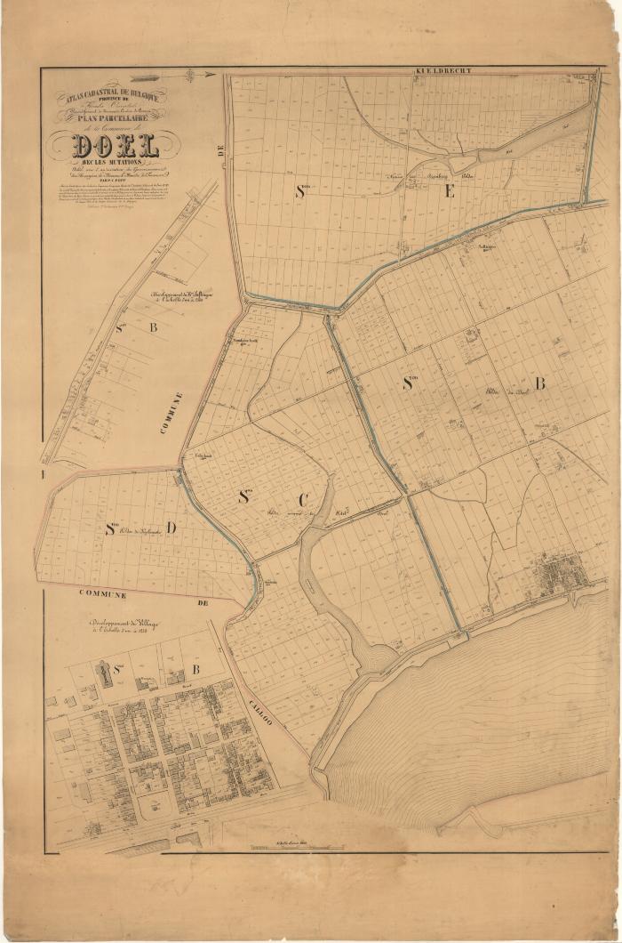 Popp-kaart: Atlas cadastral de Belgique - Commune de DOEL