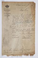 Verzoek toelage bezoek prins Albrecht te Sint-Niklaas, 1 juni 1897
