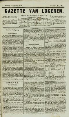 Gazette van Lokeren 08/08/1858