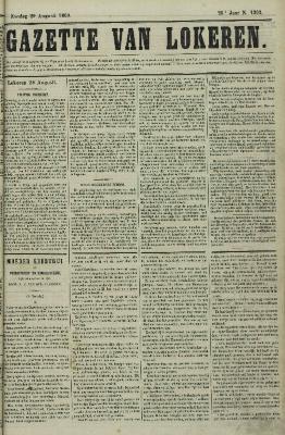 Gazette van Lokeren 29/08/1869