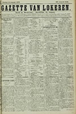 Gazette van Lokeren 13/08/1905