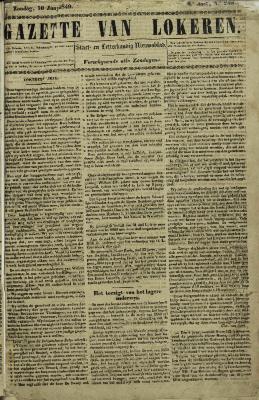 Gazette van Lokeren 10/06/1849