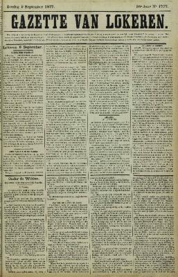 Gazette van Lokeren 09/09/1877