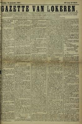 Gazette van Lokeren 14/08/1887