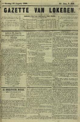 Gazette van Lokeren 17/08/1856