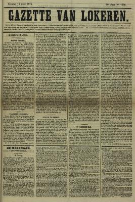 Gazette van Lokeren 15/06/1873