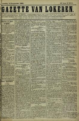 Gazette van Lokeren 16/09/1883