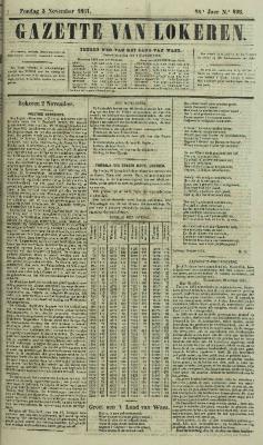 Gazette van Lokeren 03/11/1861