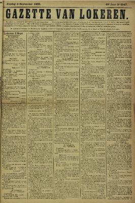 Gazette van Lokeren 04/09/1892