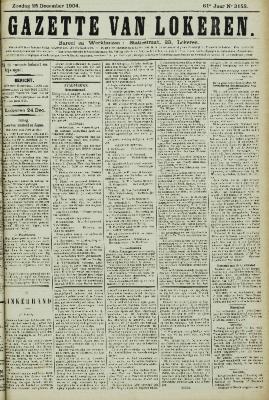 Gazette van Lokeren 25/12/1904