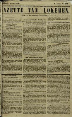 Gazette van Lokeren 08/07/1849