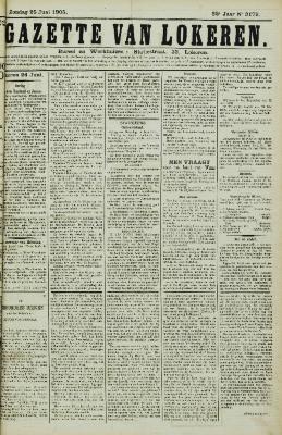 Gazette van Lokeren 25/06/1905