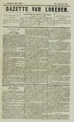 Gazette van Lokeren 02/05/1858