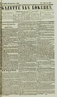 Gazette van Lokeren 23/09/1860