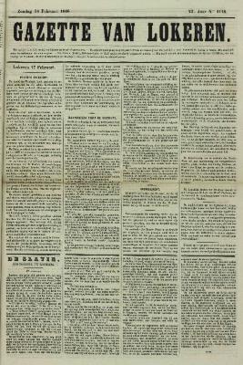 Gazette van Lokeren 18/02/1866