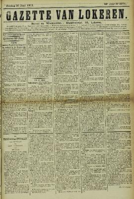 Gazette van Lokeren 30/06/1901