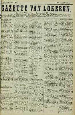 Gazette van Lokeren 30/07/1905