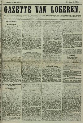 Gazette van Lokeren 24/07/1870
