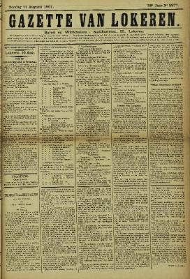 Gazette van Lokeren 11/08/1901