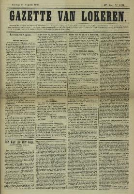 Gazette van Lokeren 27/08/1865