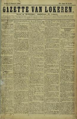Gazette van Lokeren 03/01/1904