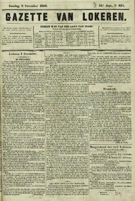Gazette van Lokeren 02/11/1856