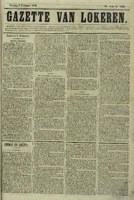 Gazette van Lokeren 09/02/1868