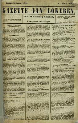 Gazette van Lokeren 16/01/1848