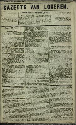 Gazette van Lokeren 22/11/1857