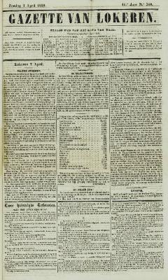 Gazette van Lokeren 03/04/1859