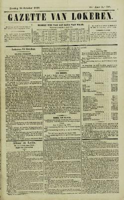Gazette van Lokeren 16/10/1859