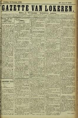 Gazette van Lokeren 14/10/1906