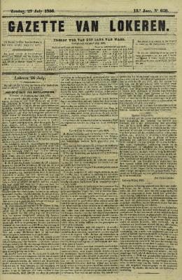 Gazette van Lokeren 27/07/1856