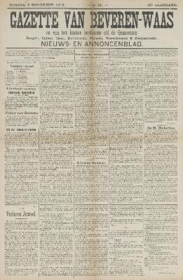 Gazette van Beveren-Waas 03/11/1912