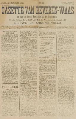 Gazette van Beveren-Waas 06/01/1895