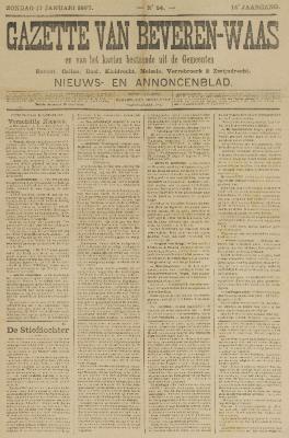 Gazette van Beveren-Waas 17/01/1897