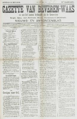 Gazette van Beveren-Waas 13/05/1906