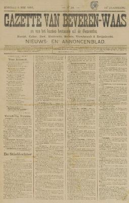 Gazette van Beveren-Waas 02/05/1897