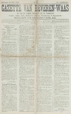 Gazette van Beveren-Waas 30/05/1909