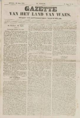 Gazette van het Land van Waes 26/04/1846