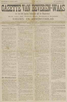 Gazette van Beveren-Waas 06/06/1897