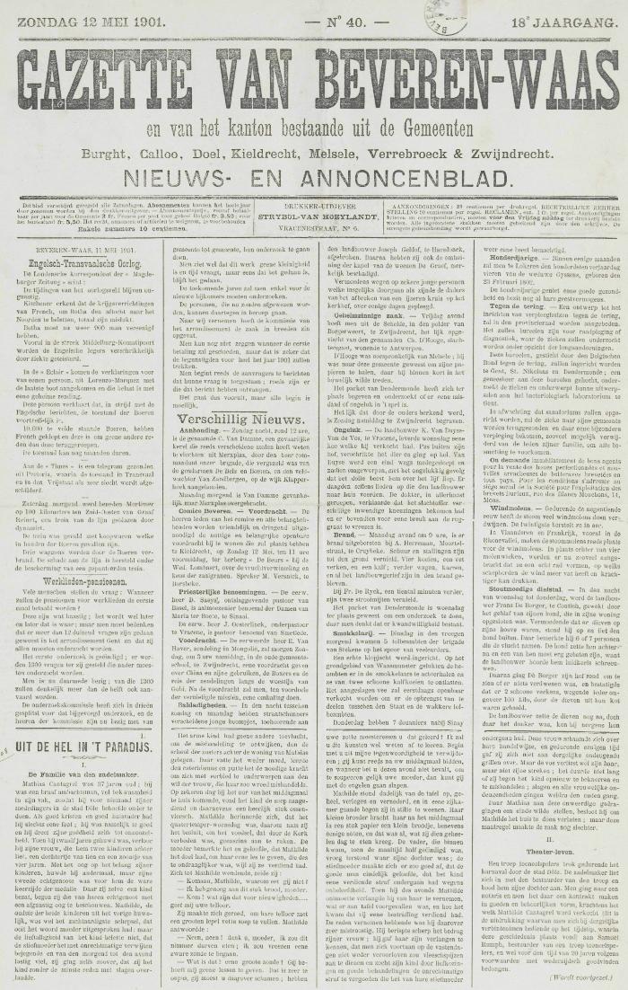 Gazette van Beveren-Waas 12/05/1901