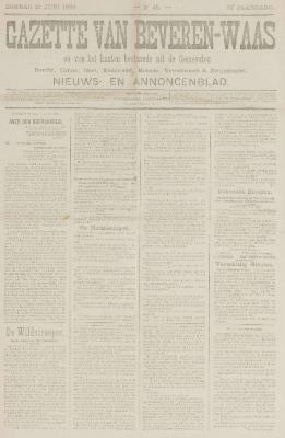 Gazette van Beveren-Waas 12/06/1898