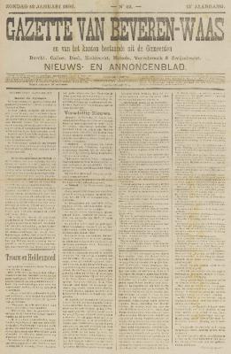Gazette van Beveren-Waas 12/01/1896