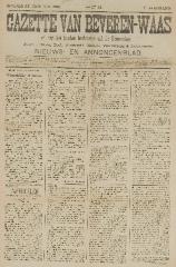 Gazette van Beveren-Waas 26/01/1890