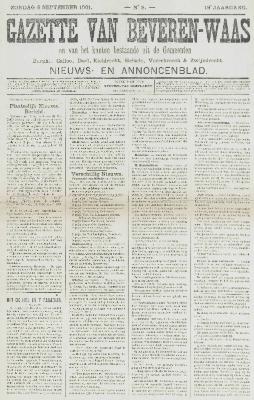 Gazette van Beveren-Waas 08/09/1901
