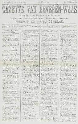 Gazette van Beveren-Waas 03/01/1904